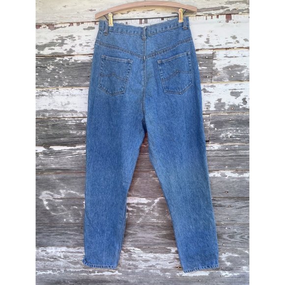 Vintage 1980s MOM Jeans Front Full Rhinestone Front - Picture 4 of 16